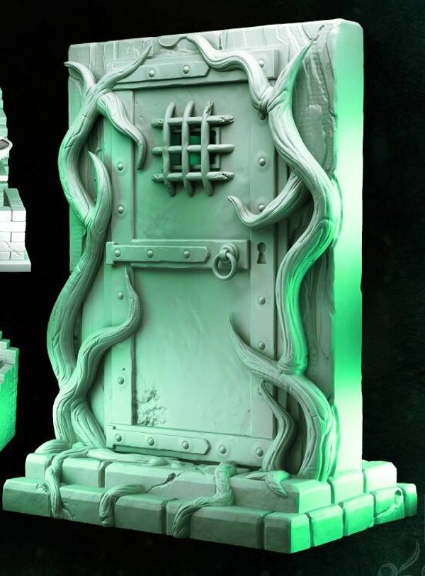 Mirror Maze - Scenery: Iron Door - 32mm - by Primal Collectibles