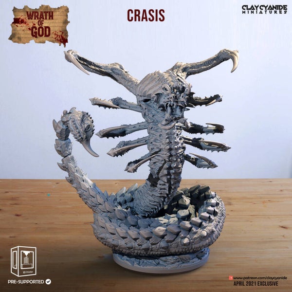 Wrath of God - Crasis - 32mm Huge - by Clay Cyanide