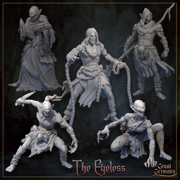 Horrors of the Underground - The Eyeless 5x - 32mm - by Great Grimoire