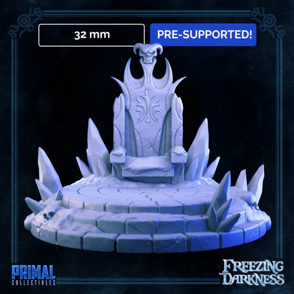 Freezing Darkness - Scenery: Darkness Throne - 32mm - by Primal Collectibles