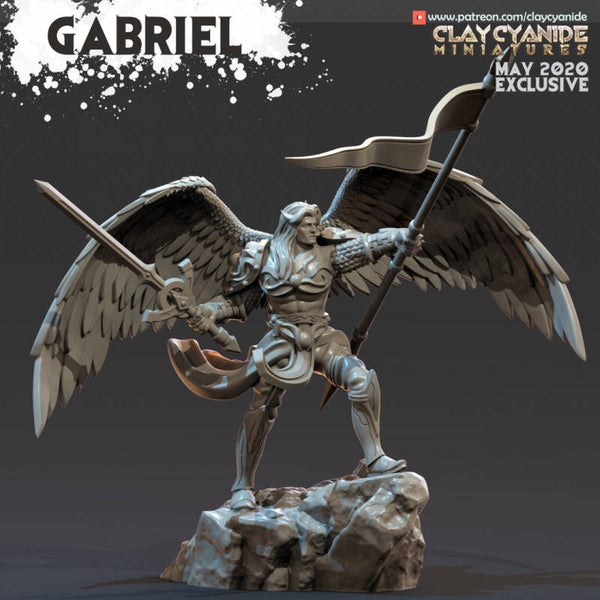 Angels vs Demons - Gabriel - 32mm - by Clay Cyanide