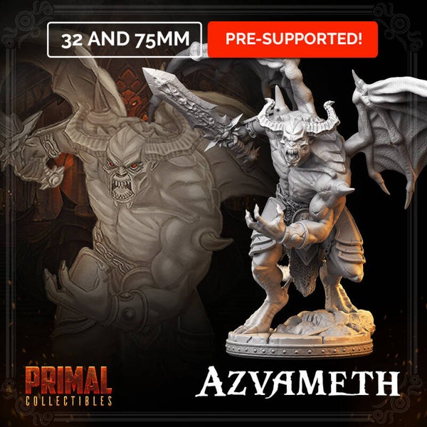 Dungeon Quest - Azvameth - 32mm/75mm - by Primal Collectibles