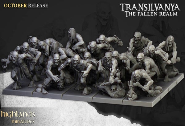 Transilvanya - Ghoul Unit 7x - By Highlands Miniatures