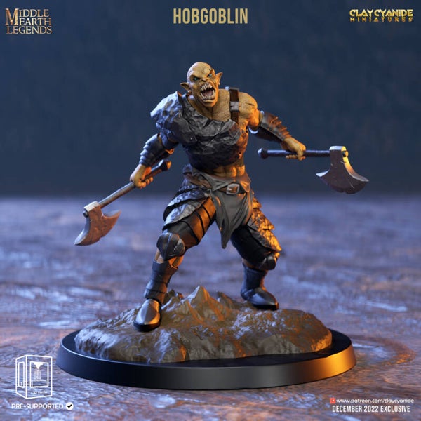 Middle Earth Legends - Hobgoblin 1 - 32mm - by Clay Cyanide