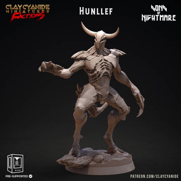 Sons of Nightmare - Hunllef - 32mm model - by Clay Cyanide