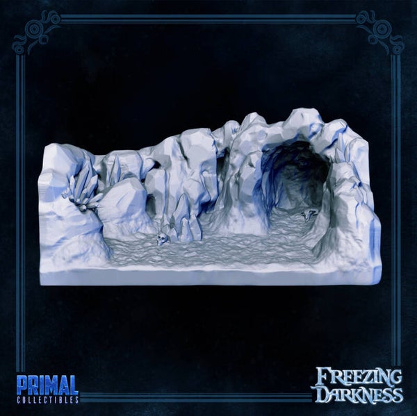 Freezing Darkness - Scenery: Ice Grute - 32mm - by Primal Collectibles