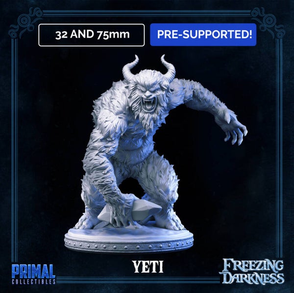 Freezing Darkness - Yeti - 32mm/75mm - by Primal Collectibles