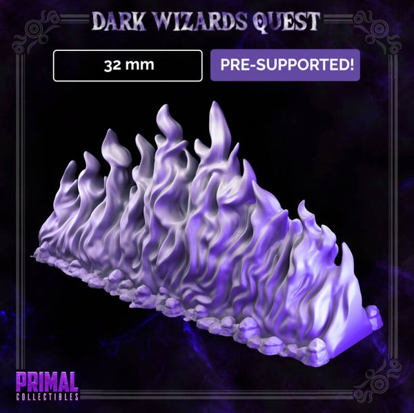 Dark Wizards Quest - Scenery: Fire Barrier - 32mm - by Primal Collectibles