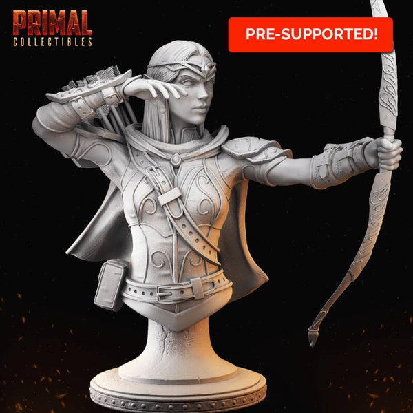 Classic Busts - Azel "Elf Archer" - 109mm - by Primal Collectibles