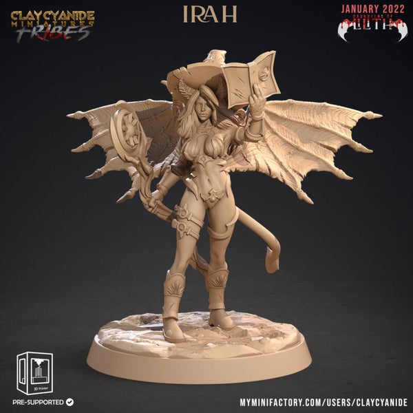 Daughters of Lilith - Irah - 32mm model - by Clay Cyanide