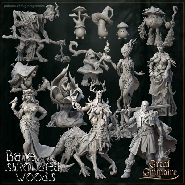 Bane of the Shrouded Woods - Complete set - 32mm - by Great Grimoire