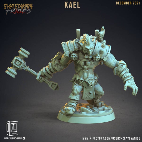 Wartrolls - Kael - 32mm Large model - by Clay Cyanide