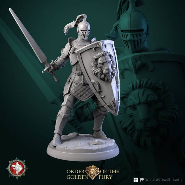 Order of the Golden Fury - Knight v2 - 32mm