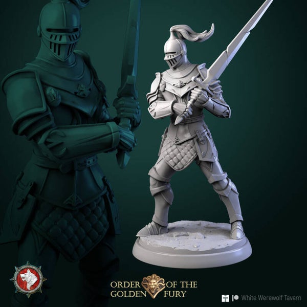 Order of the Golden Fury - Knight v3 - 32mm