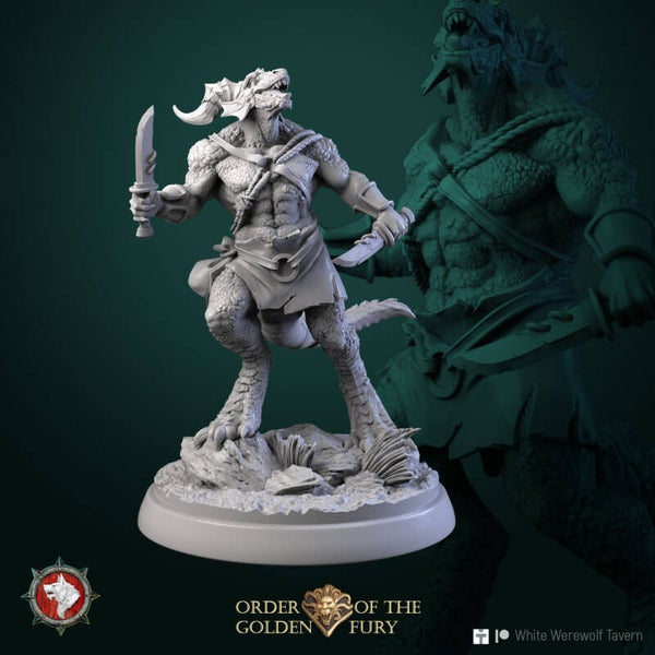 Order of the Golden Fury - Kobold Warrior v2 - 32mm