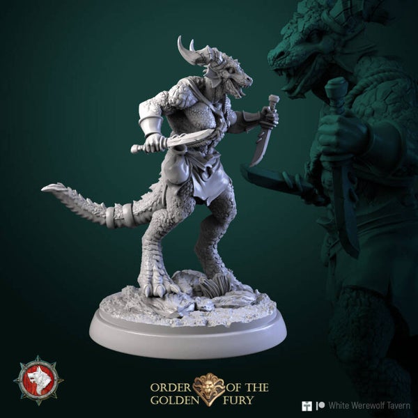 Order of the Golden Fury - Kobold Warrior v4 - 32mm