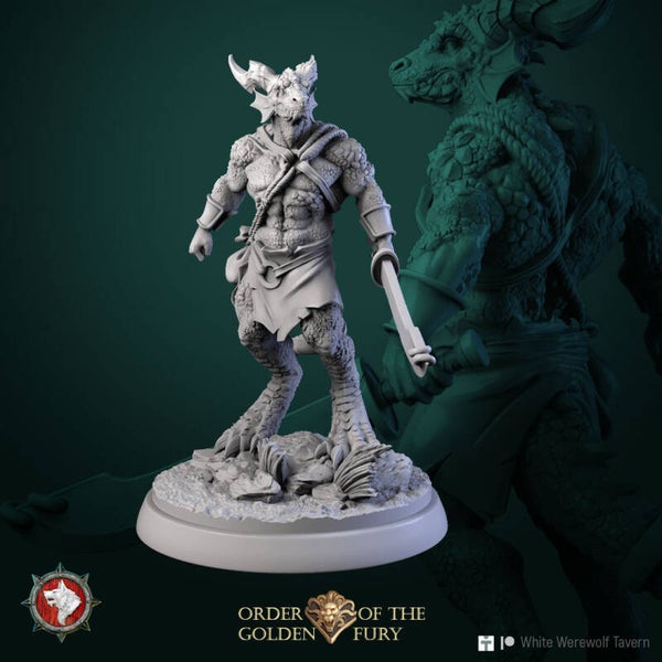Order of the Golden Fury - Kobold Warrior v6 - 32mm