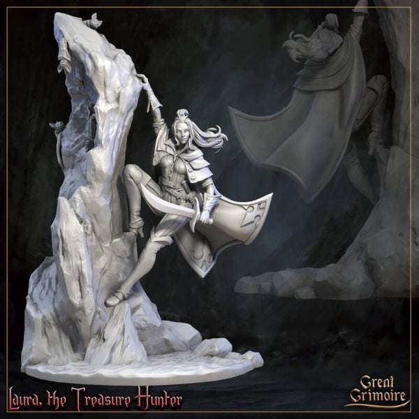 Horrors of the Underground - Laura the Treasure Hunter - 75mm - by Great Grimoire