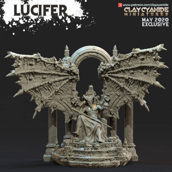 Angels vs Demons - Lucifer - 32mm - by Clay Cyanide