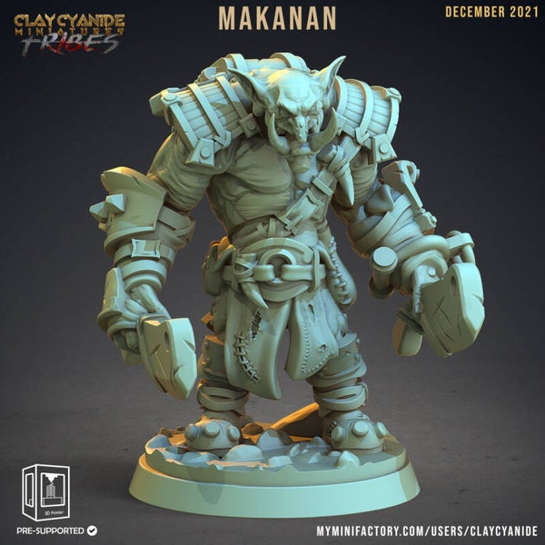 Wartrolls - Makanan - 32mm Large model - by Clay Cyanide