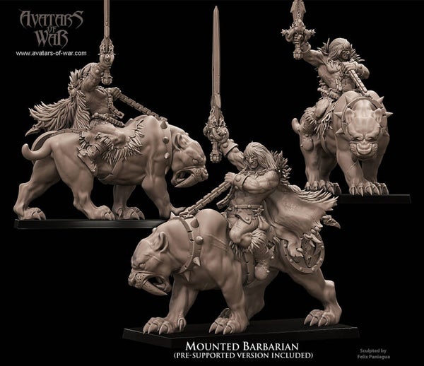 Mounted Barbarian - By Avatars of War