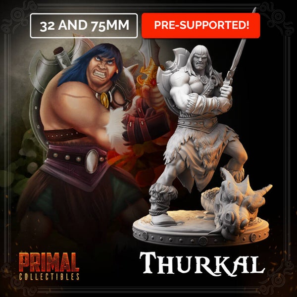 Dungeon Quest - Thurkal - 32mm/75mm - by Primal Collectibles