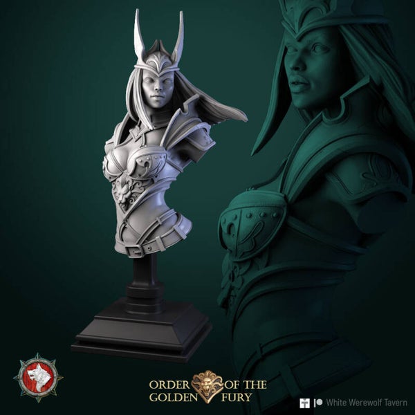 Order of the Golden Fury - Narcissa the Assasin - Bust