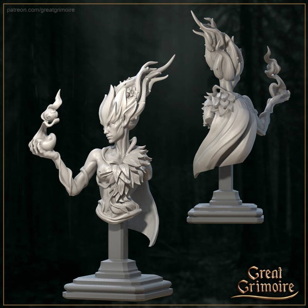 Nysa the Forest Nymph - Bust - by Great Grimoire