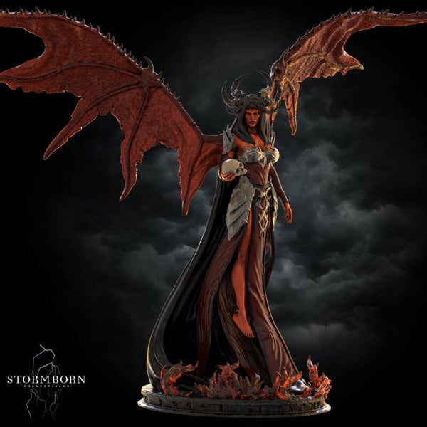 Nyxara, Demon of the Night- Scale 32mm - by Stormborn Collectibles