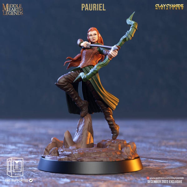 Middle Earth Legends - Pauriel - 32mm - by Clay Cyanide
