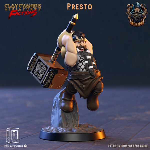 The Bobbits - Presto - 32mm model - by Clay Cyanide