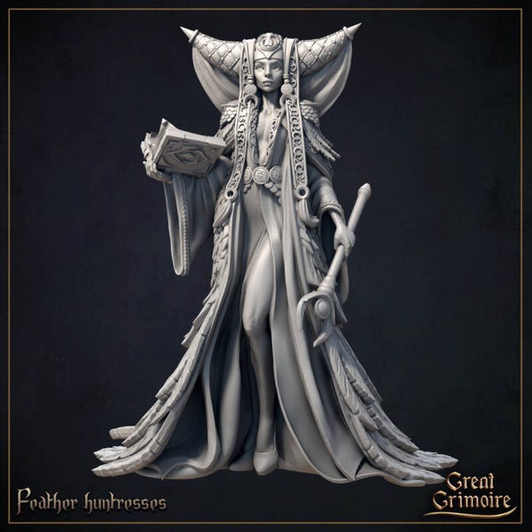 Celestial Children - Feathered Priestess - 32mm - by Great Grimoire