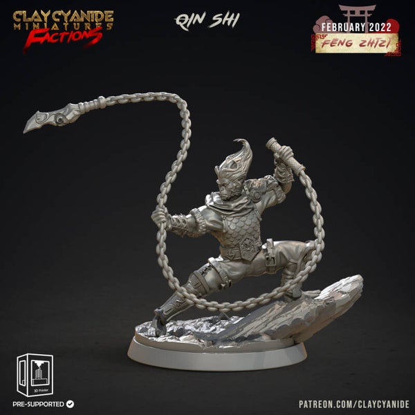 Fheng Zhizi - Qin Shi Huang - 32mm model - by Clay Cyanide
