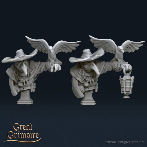 Doctor Corvus - Bust - by Great Grimoire (bird and lantarn optional)