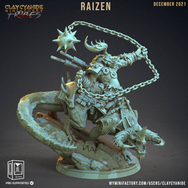 Wartrolls - Raizen - 32mm Huge model - by Clay Cyanide