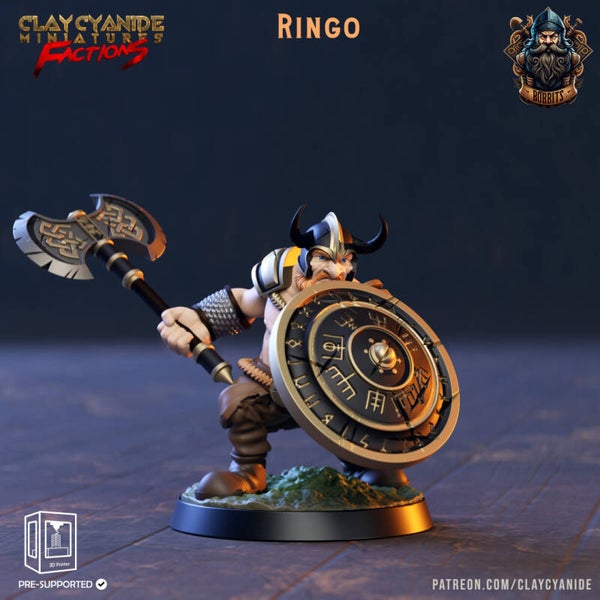 The Bobbits - Ringo - 32mm model - by Clay Cyanide