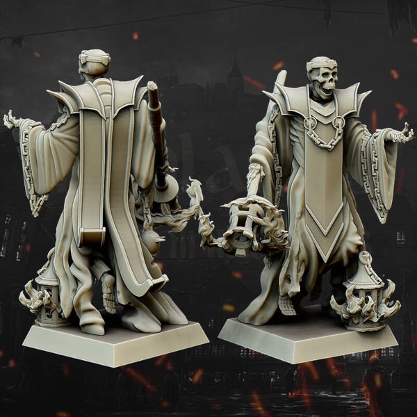 Transilvanya - Skeleton Wizard - By Highlands Miniatures