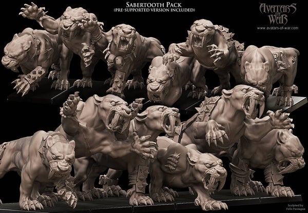 Sabretooth Pack (6x) - By Avatars of War