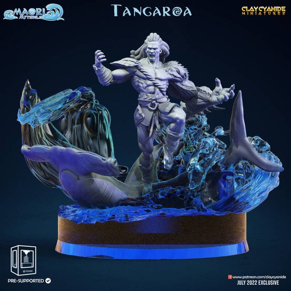 Maori Mythos "Tangaroa" - Scale 32mm Large - by Clay Cyanide