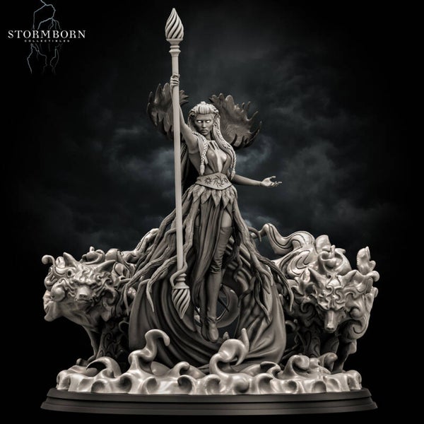 Valmoira the Archdruid - Scale 32mm Large - by Stormborn Collectibles