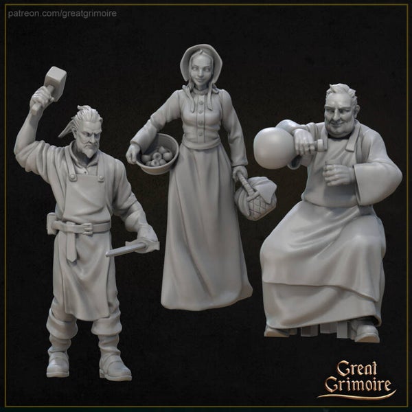 Villagers - 32mm - by Great Grimoire