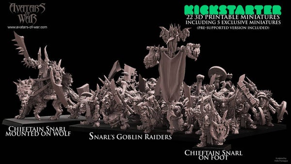Snarl's Goblin Raiders 20x + Snarl - By Avatars of War