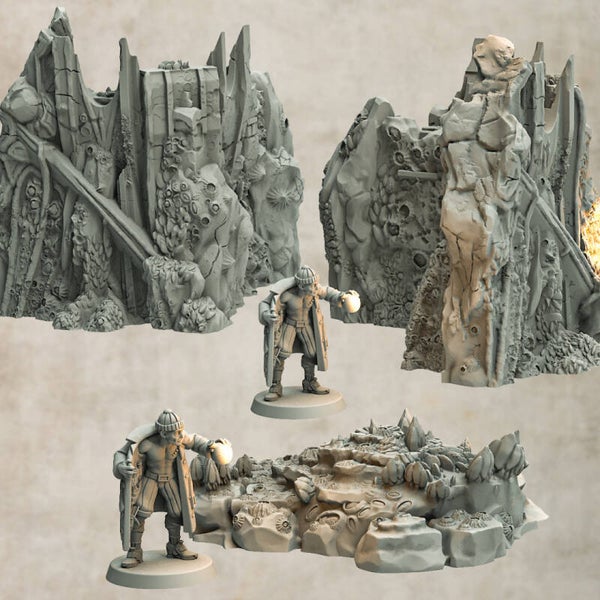 Sunken City - Ruin 4 & 5 + Island - by 3DHexes