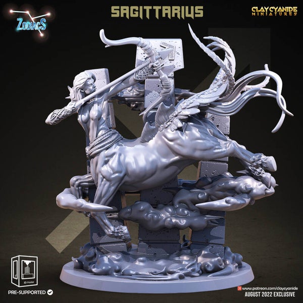 Zodiacs - Saggitarius - height 78mm (100%) - by Clay Cyanide