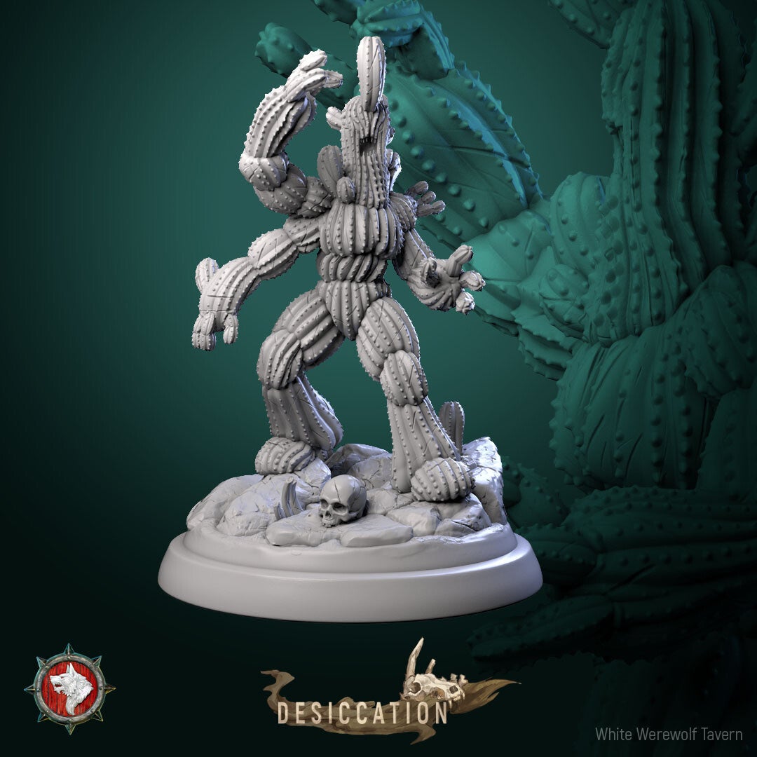 Desiccation - Saguaro Sentinel (Cactus Golem) - 32mm Large