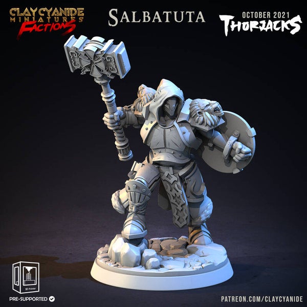 Thorjacks - Salbutata - 32mm model - by Clay Cyanide