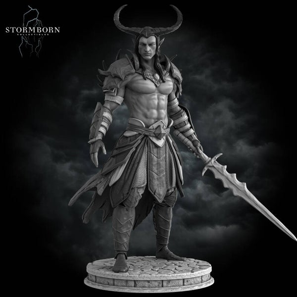 Samael, Tiefling Warrior - Scale 32mm - by Stormborn Collectibles