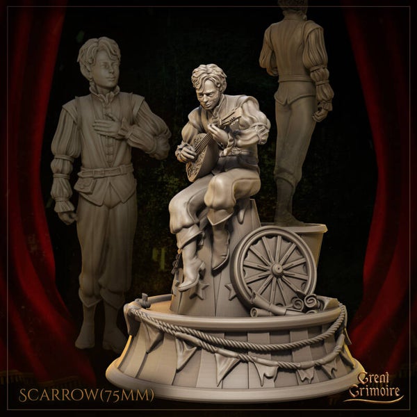 The Smile of Shadows - Scarrow - 75mm Diorama - by Great Grimoire