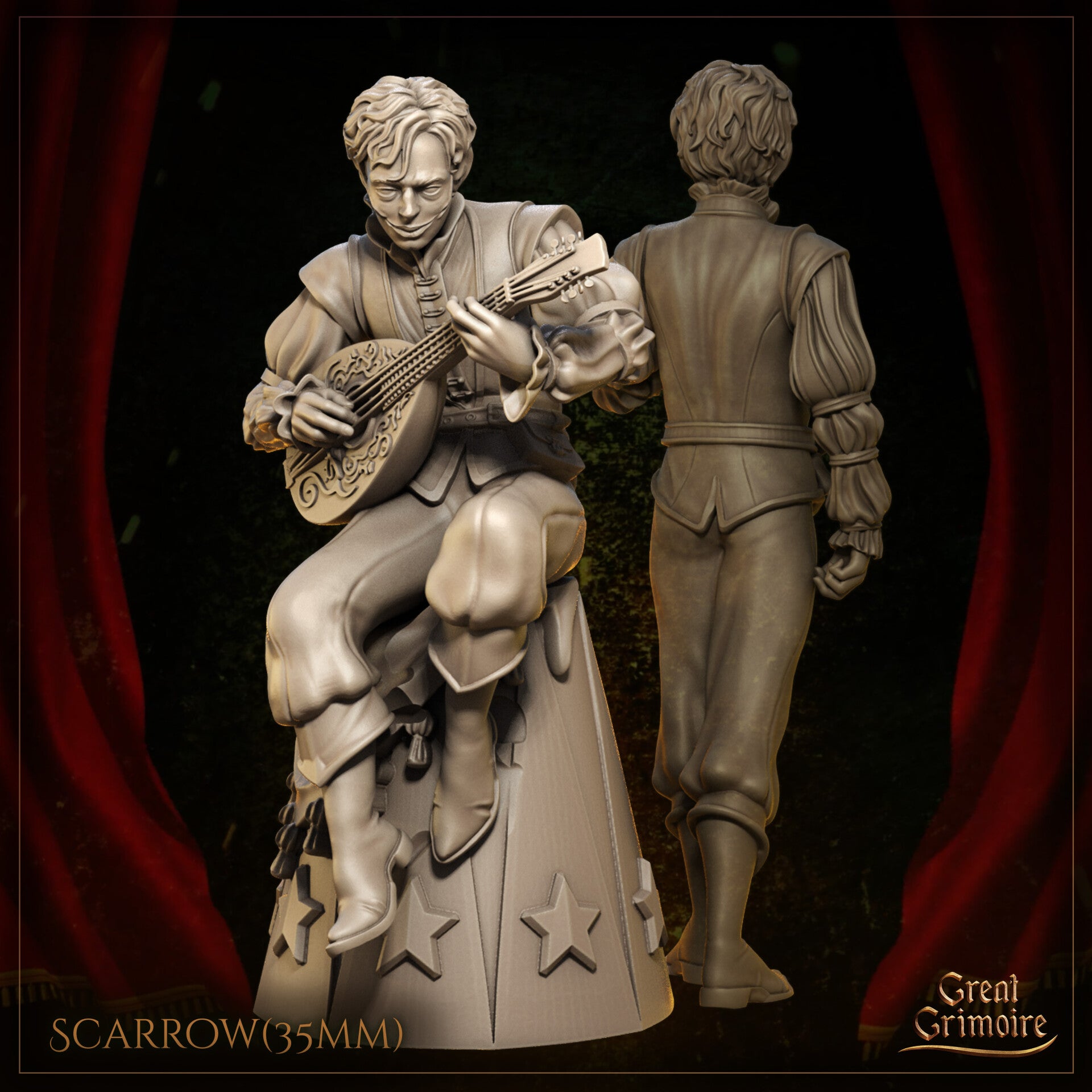 The Smile of Shadows - Scarrow - 32mm - by Great Grimoire