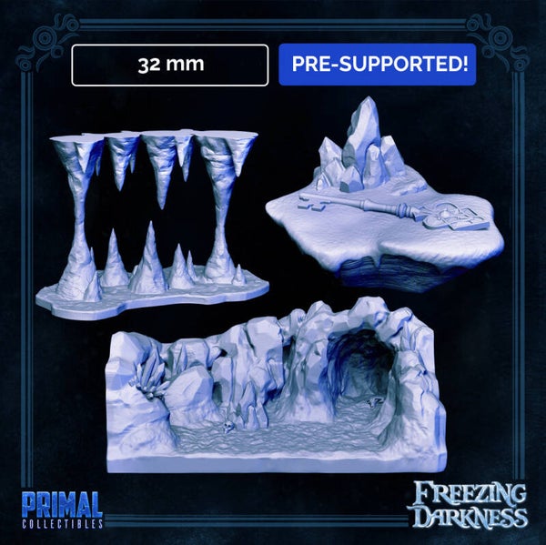 Freezing Darkness - Scenery Pack 2 - 32mm - by Primal Collectibles